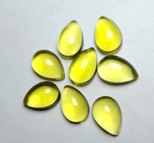 6x9mm Lemon Quartz Pear Cabochon Wholesale Gemstone