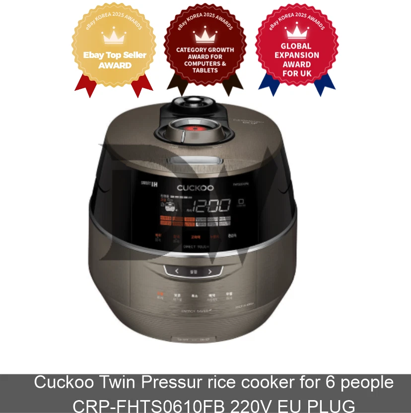 Cuckoo Twin Pressur rice cooker for 6 people CRP-FHTS0610FB 220V EU PLUG