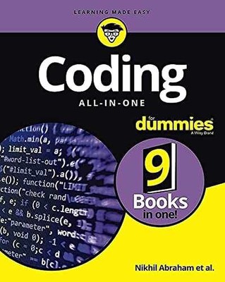 Coding All-in-One For Dummies - Paperback, by Abraham Nikhil - Very Good