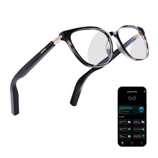 KWENRUN AI Smart Glasses for Men & Women – Powered by ChatGPT, Tortoiseshell 