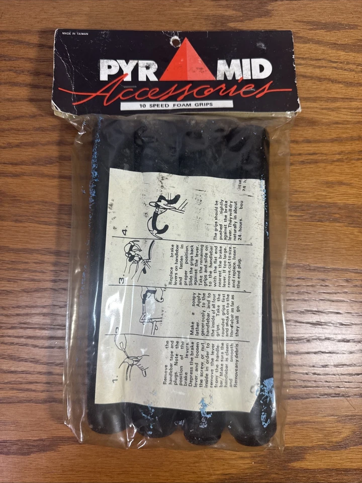 NOS Pyramid Accessories 10 Speed Foam Grips Black - Image 2 of 4