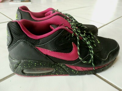 black pink and green air max