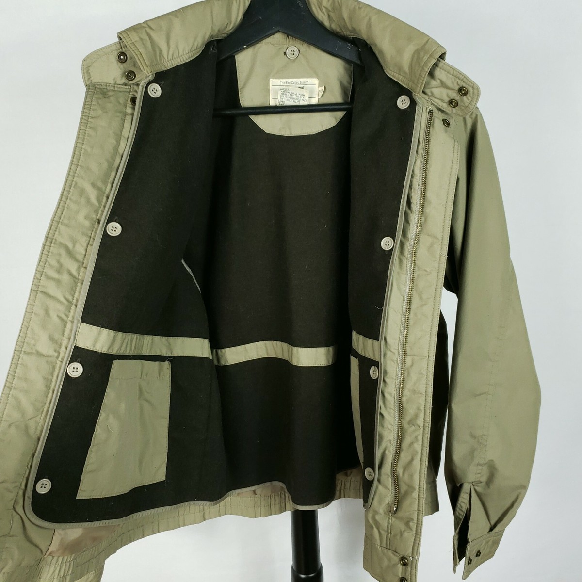 ジャケット・アウター JCPenny The Fox Collfction Wool Jacket Vtg The Fox Collection JC Penny Mens Small Coat with