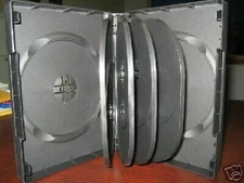 100 High Quality 1 7/16" Spine Multi-10 Black DVD Cases SF004 ON SALE