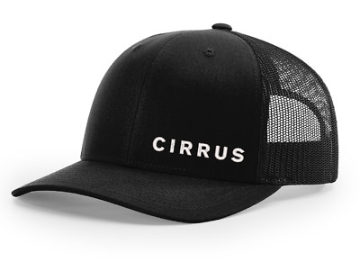 Cirrus Aviation Black Richardson 112 Snapback Hat NEW