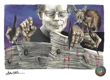 FREE SHIPPING! STEPHEN KING If It Bleeds Signed # Artist Chadbourne Lithograph 