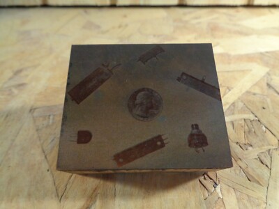 Bourns Inc. Small Items - Historic Iowa Printing Press Block