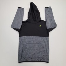 Reebok Sweater Boys Extra Large Black Gray Hoodie Sweatshirt Outdoors Kids