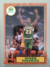 1992-93 Topps Archives 1987 Olden Polynice Rookie #98 Seattle SuperSonics NBA