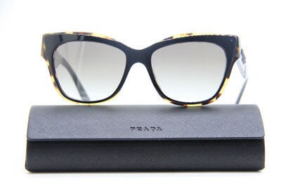 PRADA SPR 23X 389-0A7 BLACK HAVANA GREN AUTHENTIC SUNGLASSES W