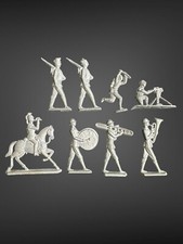 Lot Of 8 Vintage Cast Lead Toys Soldiers  Marching Band Members American