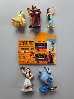 Kodak Original Box Aladdin (1992/1993) + 5 Figuren Disney Bullyland
