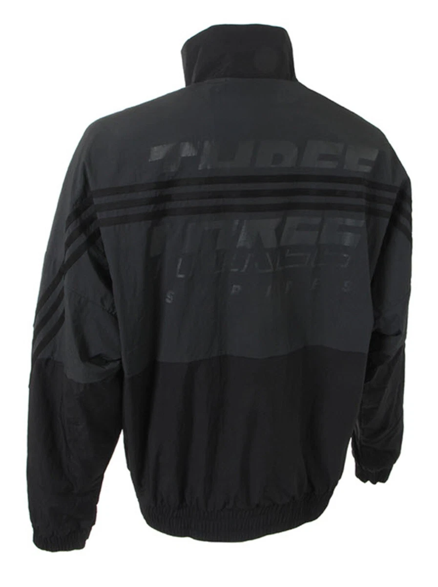 Adidas track jacket outlet mens black
