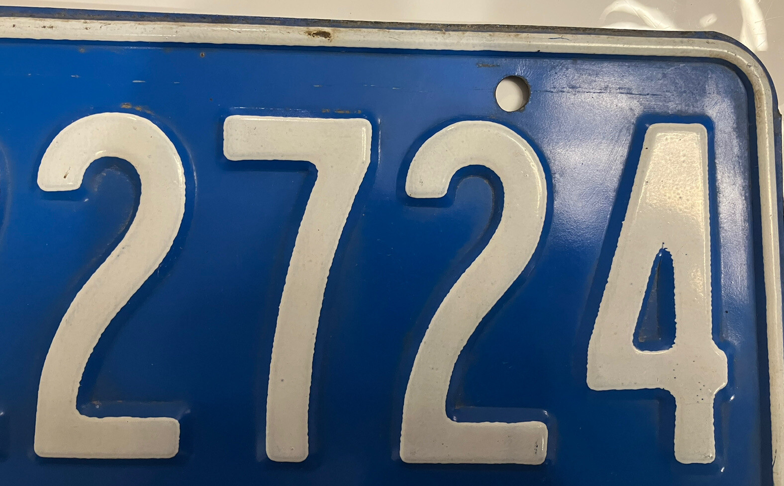 Expired 1971 Vintage Fire Department Maryland DMV License Plate Md. Tag