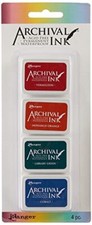 Archival Ink Pad Set Mini 1 20.3 x 8.3 x 1.8 cm Multi-Colour