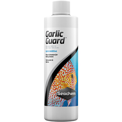 Seachem Garlic Guard 250mL Liquid Garlic Additive Fish Food Flavor Enhancer