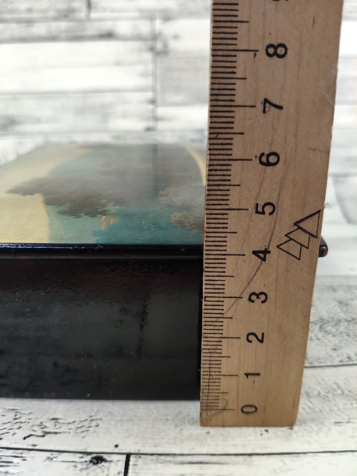 Russian USSR Fedoskino 1970s Hand Painted Lacquer Trinket Box Signed eBay