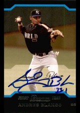 Andres Blanco Signed 2004 Bowman Draft card Kansas City Royals