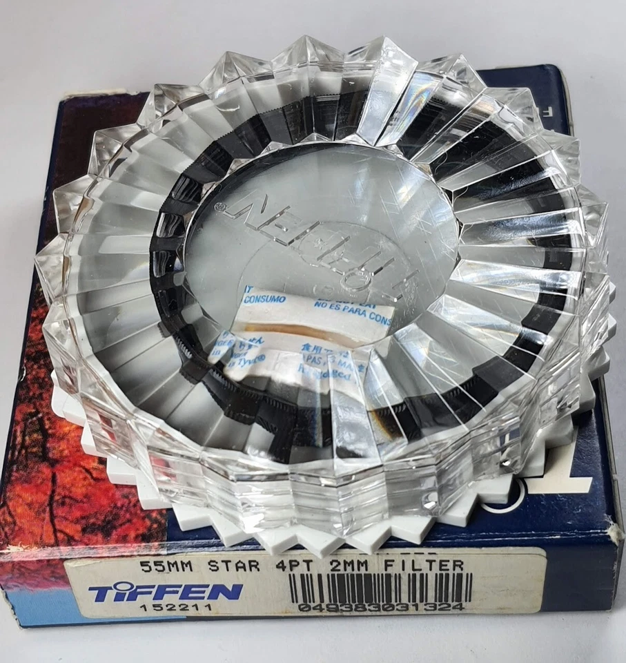TiFFEN 55mm 4pt / 2mm Grid Star Effect Filter 55 mm E-55 Streaking Pattern E55 - Image 3 of 4