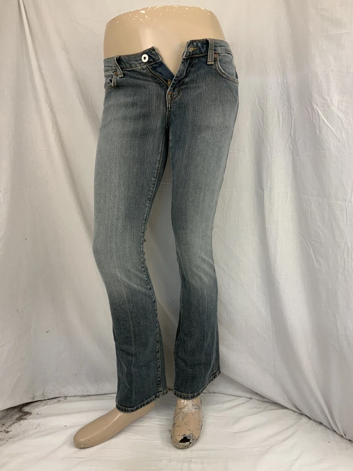 Jeans Vertigo Paris Talla 28 Algodón Lavado Oscuro Elastizado Recto YGI P1-182 Foto 2 de 4