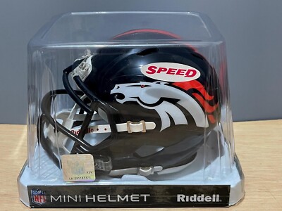 New! DENVER BRONCOS Riddell Speed Authentic NFL Mini Football Helmet | eBay