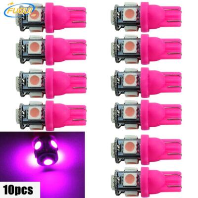 10 Lampadine LED T10 194 W5W 5 SMD 5050 Viola Luce Posizione Auto
