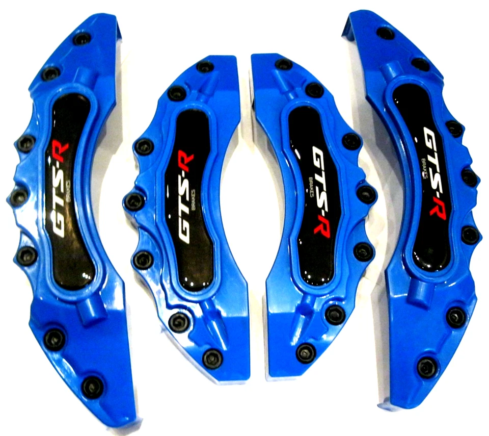 4 PCS BLUE Brake Caliper Covers Set Tucson Kona Sonata i20 i30 IX GT KIT Set - Image 2 of 4
