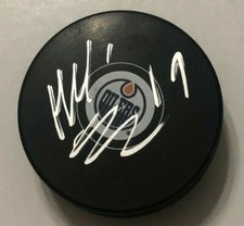 MIKKO KOSKINEN SIGNED EDMONTON OILERS HOCKEY PUCK W/ CASE COA