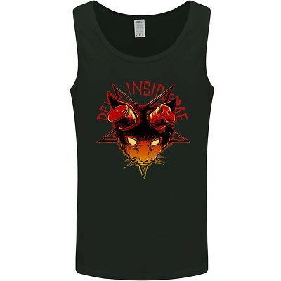 Devil Inside Me Satanic Cat Demon Evil Herren Vest Tank Top
