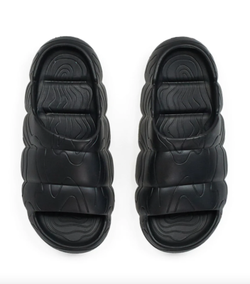 Midnight Carbon Black Rolling Topographic Platform Slide  display picture 2