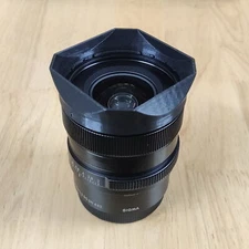 3D Print Plastic Square Lens Hood for SIGMA 24mm 1:2 DG DN 021 Replace LH656-02