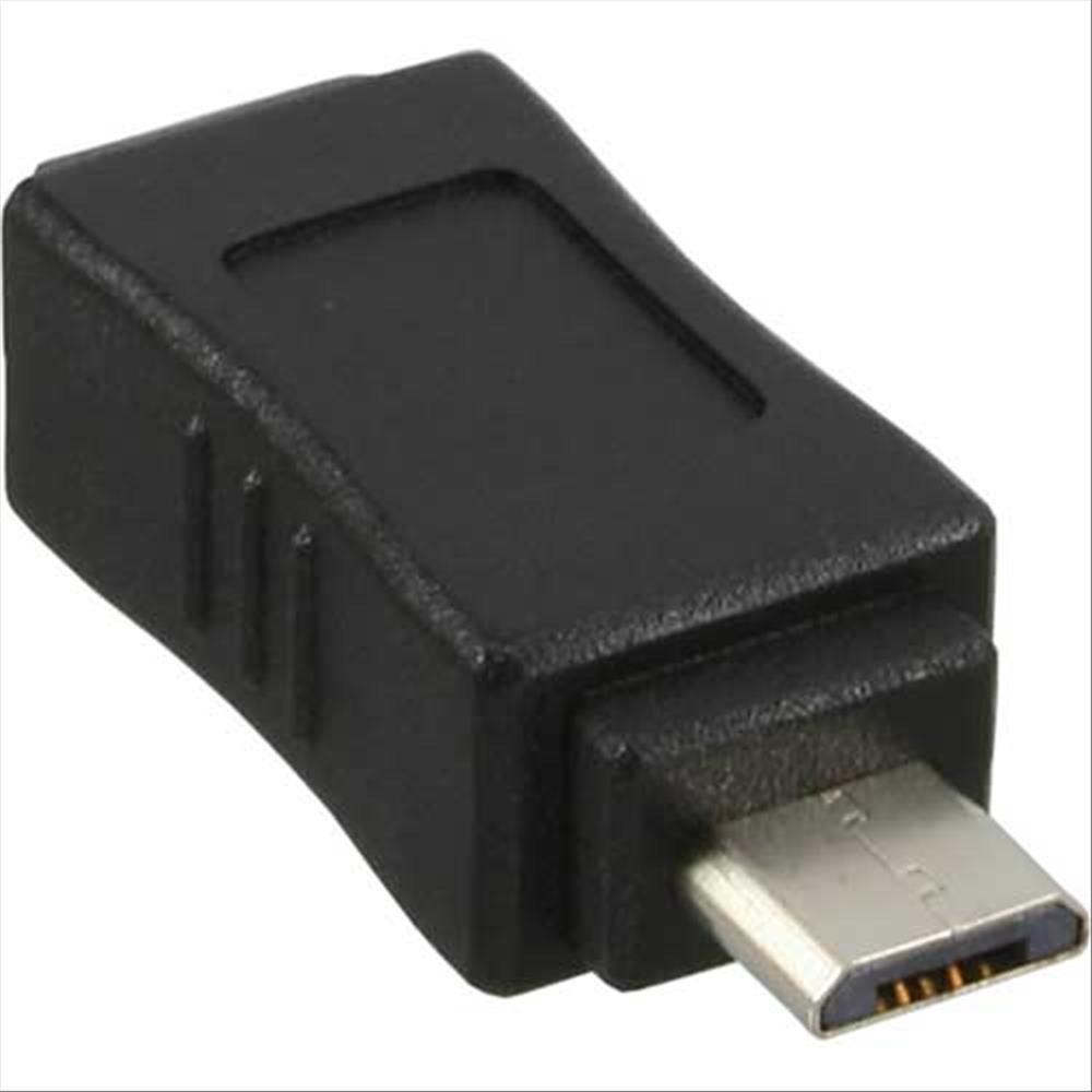 InLine Adattatore Micro USB Typ-B M a Mini USB Typ-B 5poli F - Immagine 2