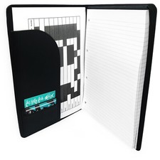 Collins Corporate Executive Conference Portfolio Folder with Pen Holder Black