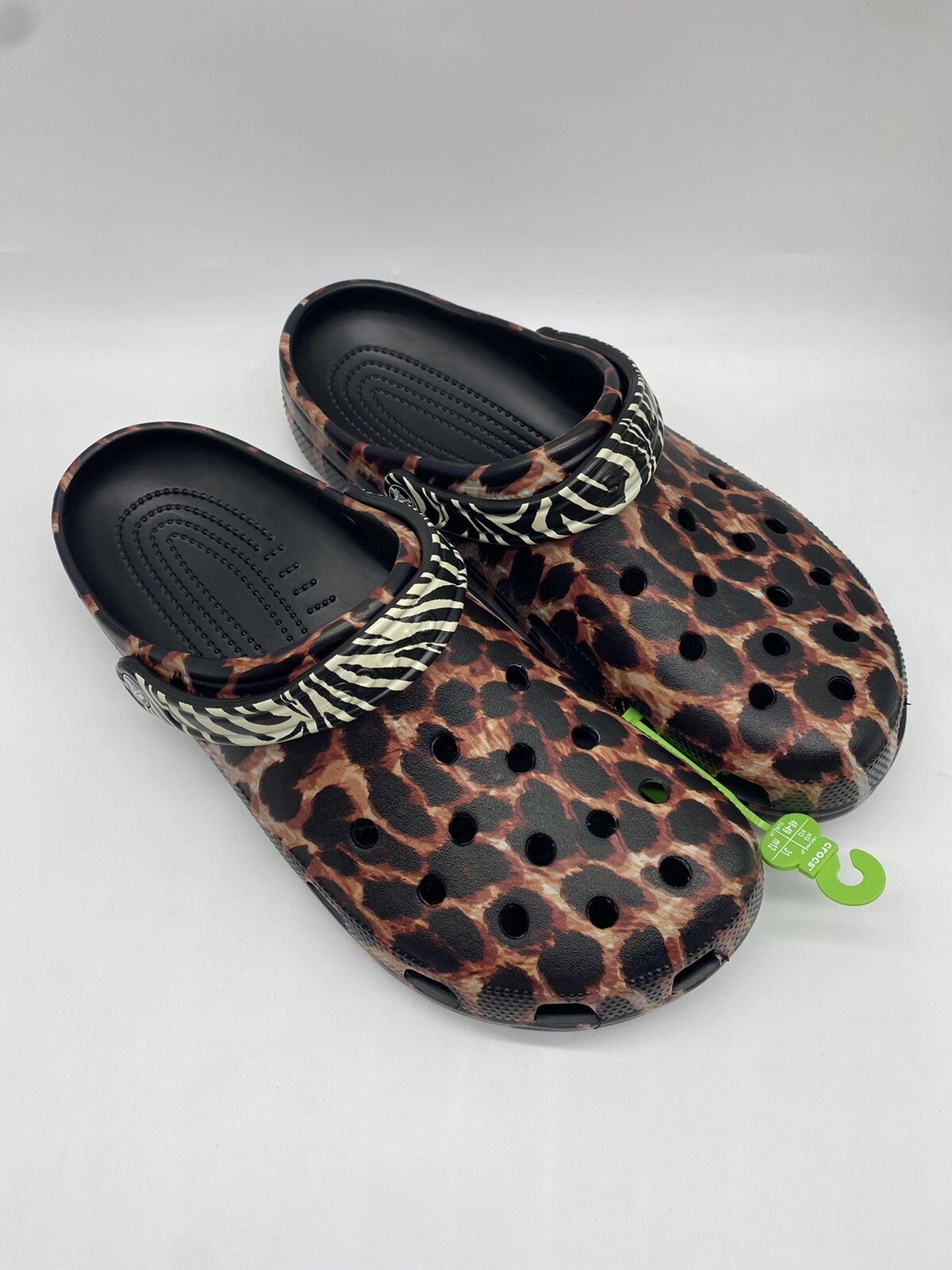Crocs Men's and Women's Shoes - Classic Animal Print Clogs, Slip On Water Shoes