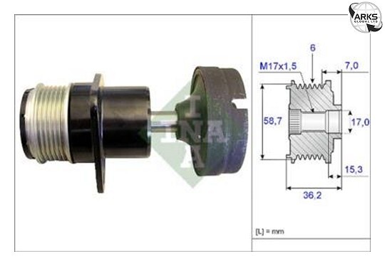 Overrunning Alternator Pulley 535015710 INA Clutch 01477441 1133969 1144182 New - Image 31