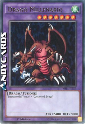 MILLENNIUM DRACHE (Thousand Dragon)   Rare   MIL1 IT039   1Ed   Yugioh ANDYCARDS