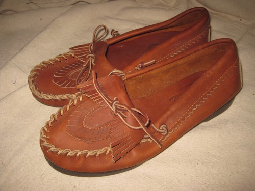 con flecos cosidos a mano Quoddy zapatos zapatillas hechas en talla 7,5 | eBay