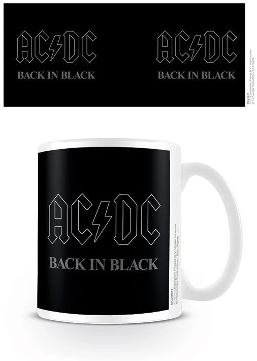 PYRAMID AC DC BACK IN BLACK MUG NEW GIFT BOXED 100 % OFFICIAL MERCHANDISE
