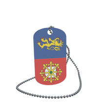 Dog Tag Flag Mook en Middelaar Netherlands Dog Tag Aluminium 30 x 50mm