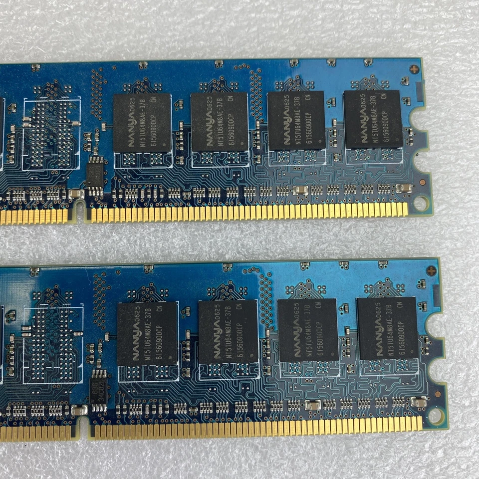 2x 512MB Nanya NT512T64U88A0BY-37B 4200U 1Rx8 DDR2 PC desktop memory RAM - Image 3 of 4
