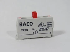 Baco 33S01 Control Station Contact Block 240V 3A 1NC USED
