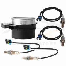 4x Oxygen o2 Sensor+Mass Airflow Sensor For 2006-2007 GMC Sierra 1500 WT 5.3L