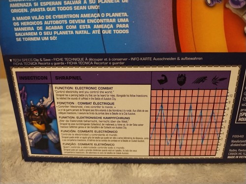 TRANSFORMERS THE MOVIE SHRAPNEL INSECTICON NEW IN SEALED BOX - Picture 13 of 18