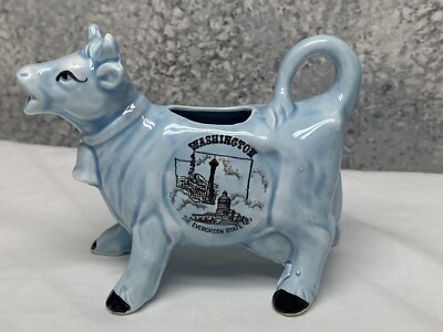 VINTAGE SPIN ORIGINAL WASHINGTON THE EVERGREEN STATE STANDING COW CREAMER 