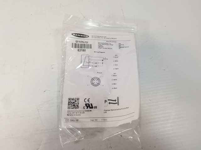 Banner Engineering Qs18vp6lpq5 Industrial Control System For Sale
