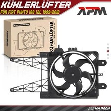Cooling Fan Engine Cooling Radiator Cooling Fan 292mm 200W For Fiat Punto 188 1.2L 1999-2012