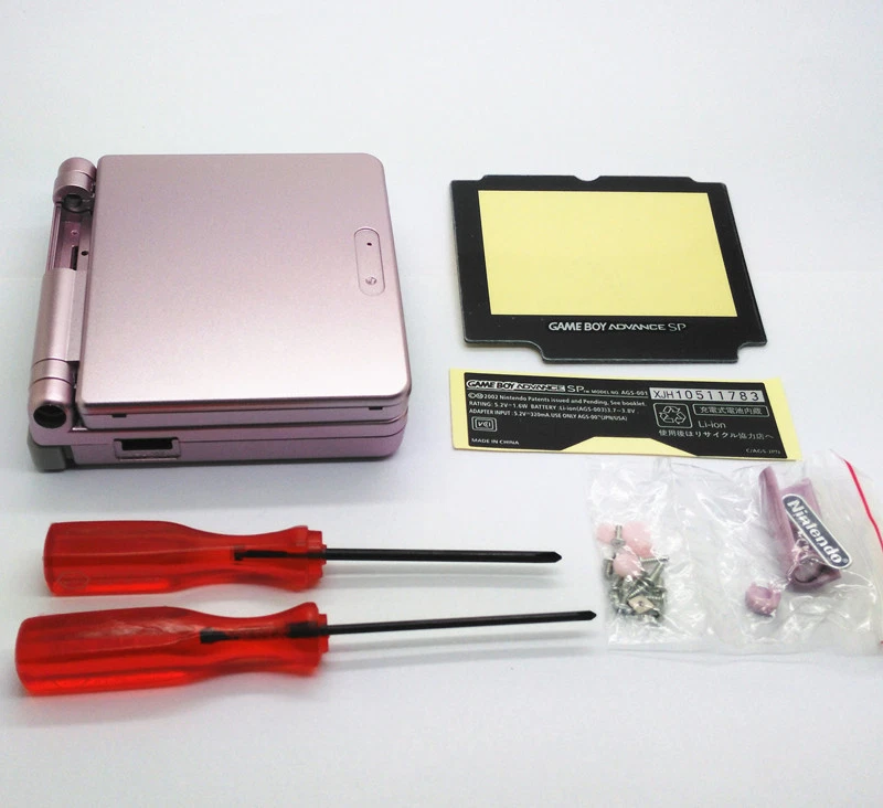 New Pink Shell Housing For Nintendo Gameboy Advance SP GBA SP Console - Image 3 of 4