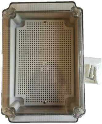 DAE B1725 Plastic watertight NEMA 4 Enclosure 6.9''x9.84''x3.94'', Mounting Plate