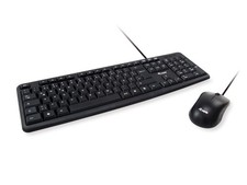 Equip Wired combination keyboard and mouse, black, DE