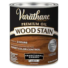 Varathane 211722H Premium Wood Stain, Oil Based, Traditional Cherry, 1 Quart